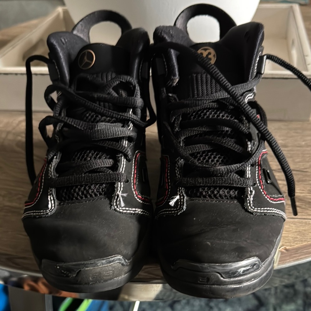 Jordan Kids Sneakers Black with Red Accents
